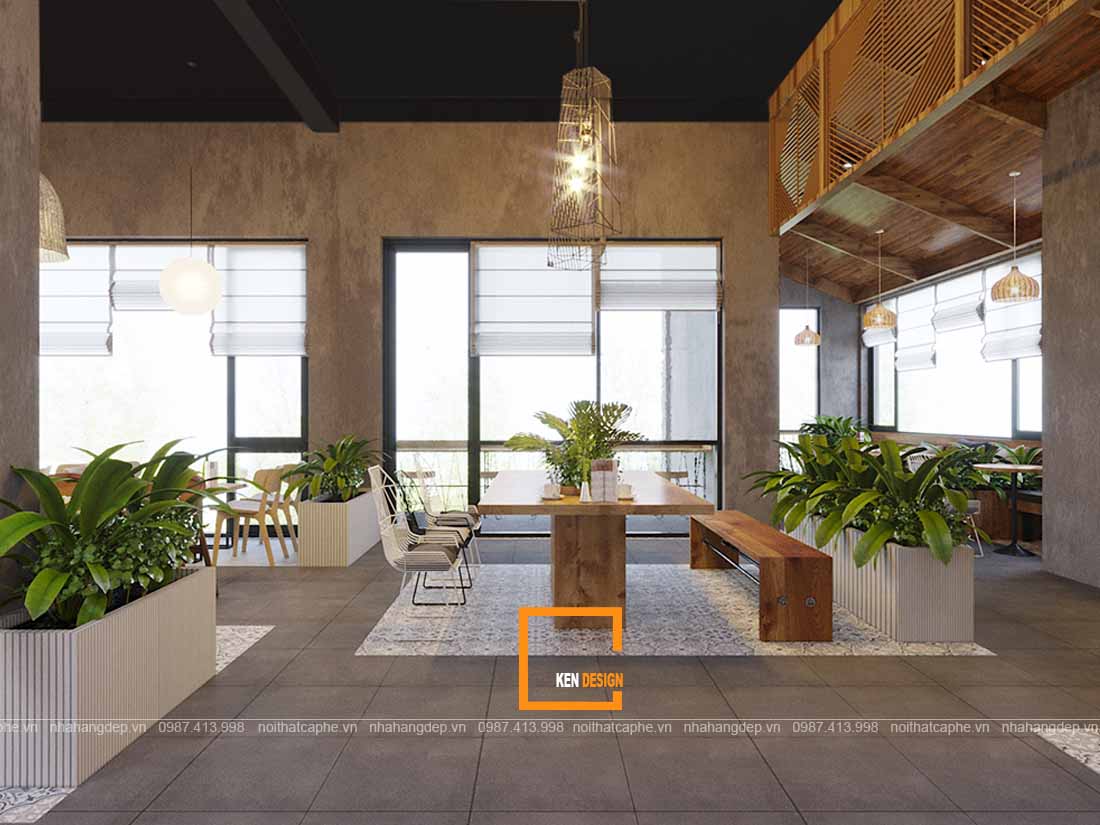 thiết kế quán cafe